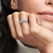 Load image into Gallery viewer, Sparkling Marquise Double Wishbone Ring