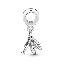 Load image into Gallery viewer, Airplane, Globe & Suitcase Dangle Charm
