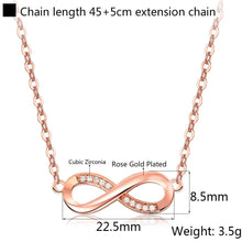 Load image into Gallery viewer, Sparkling Infinity Collier Necklace