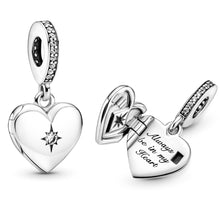 Load image into Gallery viewer, Openable Heart Locket Dangle Charm
