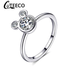 Load image into Gallery viewer, Silver Mickey Mouse Ring
