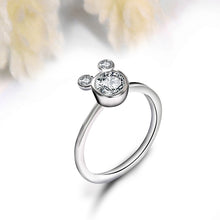 Load image into Gallery viewer, Silver Mickey Mouse Ring
