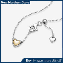 Load image into Gallery viewer, Domed Golden Heart Collier Necklace
